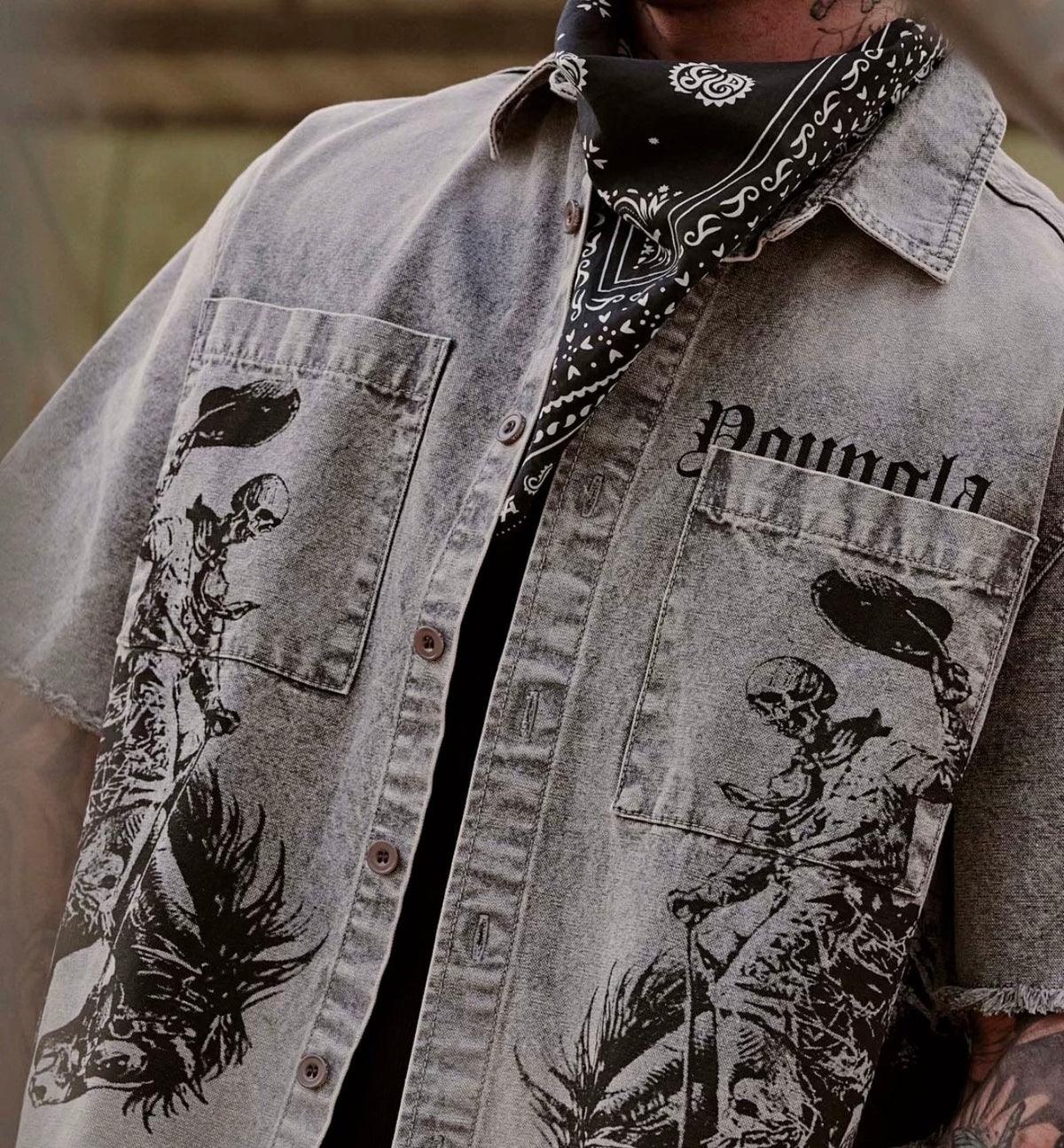 Camisa estilo western YGLA